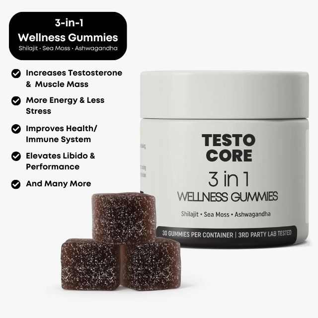 TESTOCORE® 3-in-1 Wellness Gummies